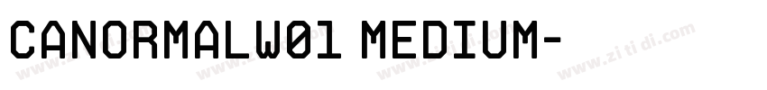 canormalw01 medium字体转换